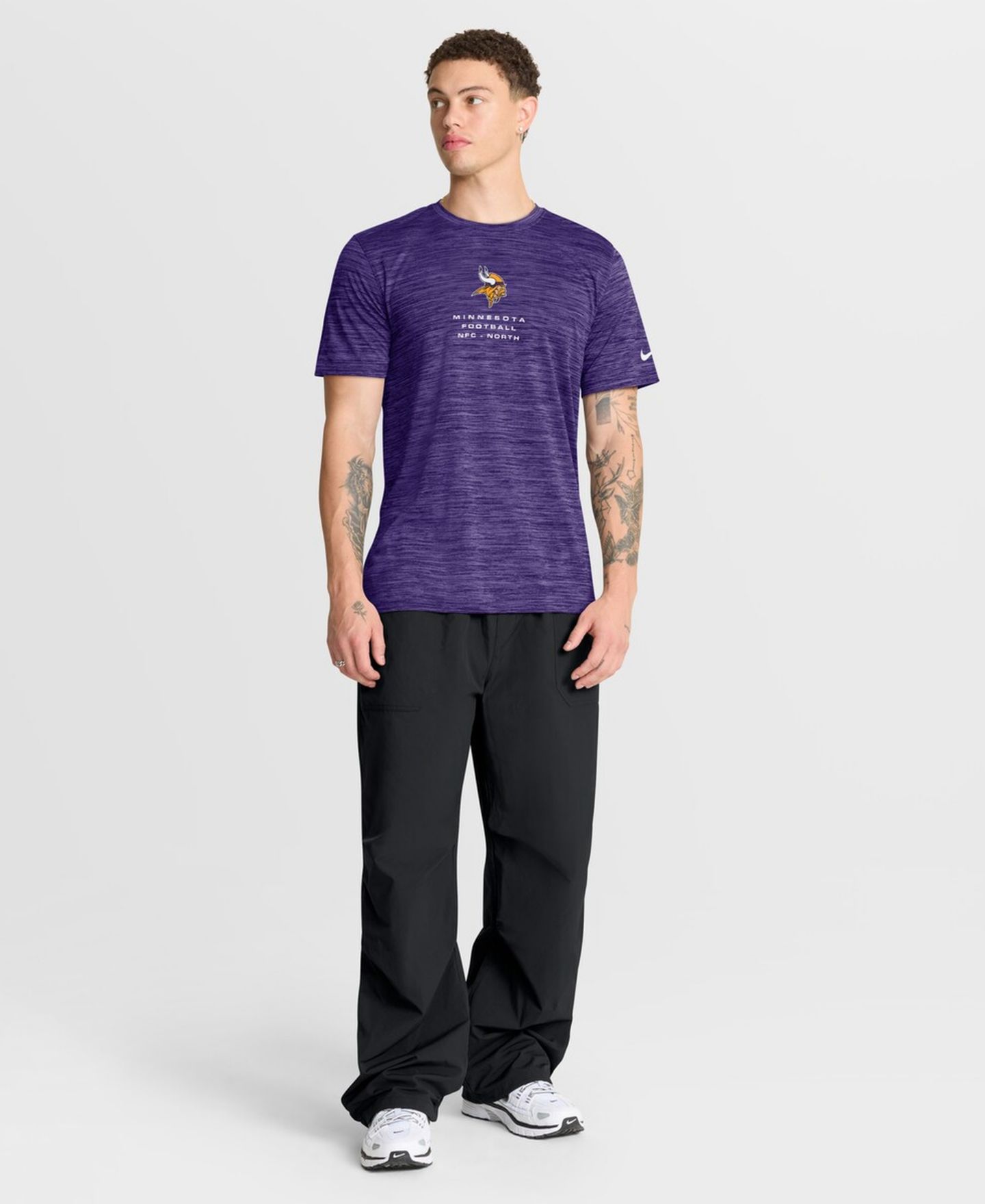 Мужская футболка Nike Purple Minnesota Vikings Velocity Ball Carrier Dri-FIT — фото 5