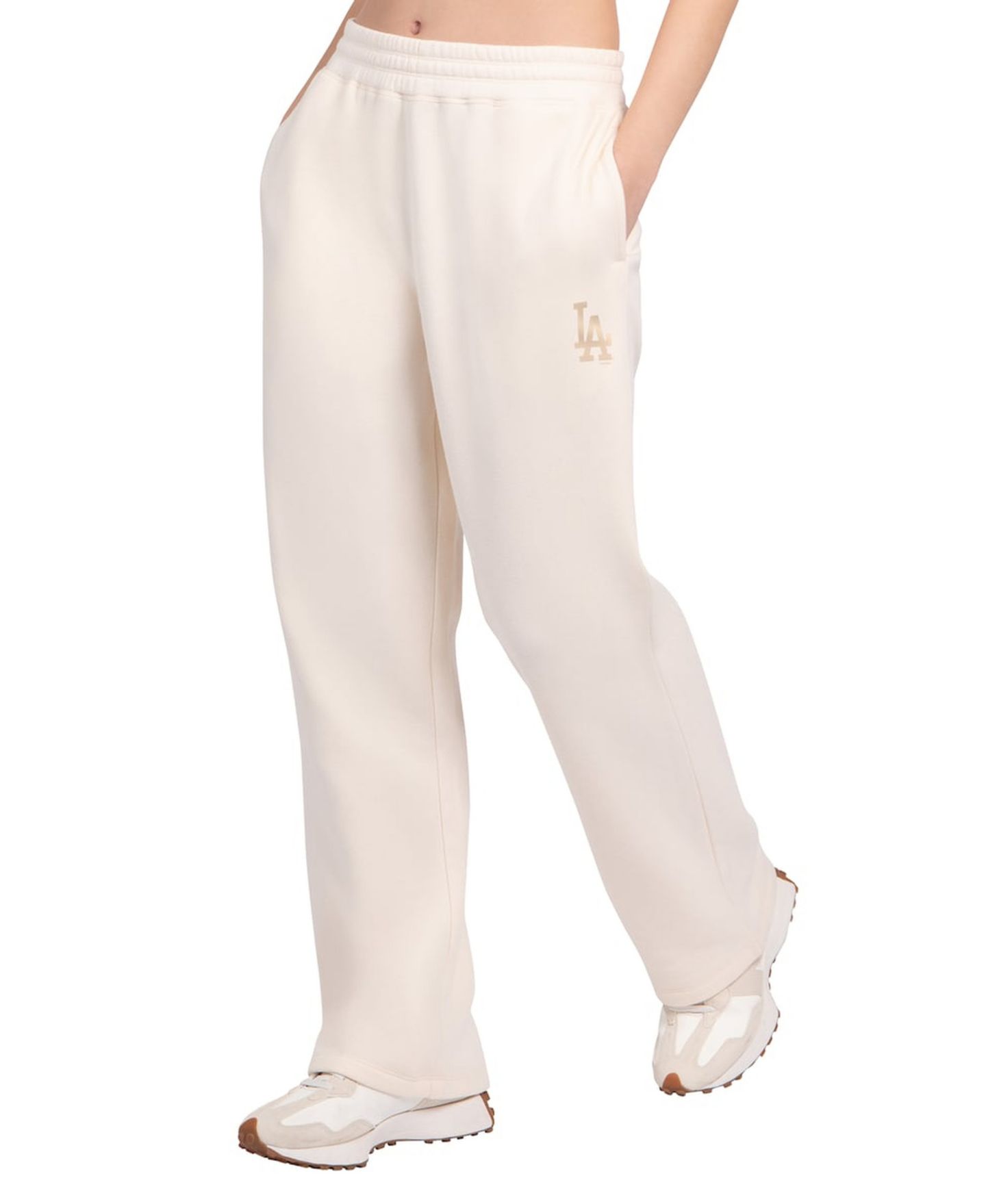 Женские брюки Starter Cream Los Angeles Dodgers Pastel High Waisted Fleece — фото 1