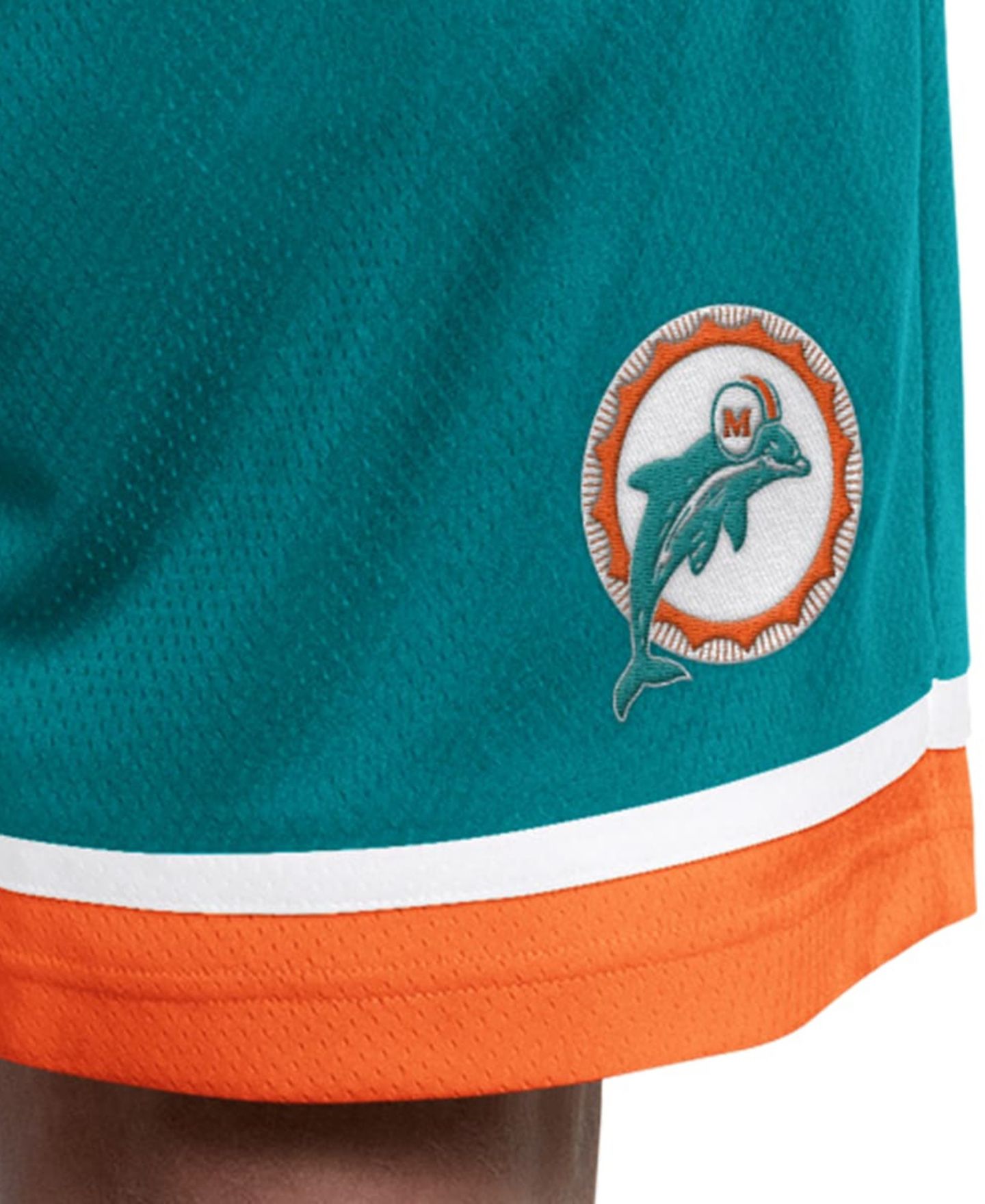 Мужские сетчатые шорты Starter Miami Dolphins Throwback Power Play, Aqua — фото 3