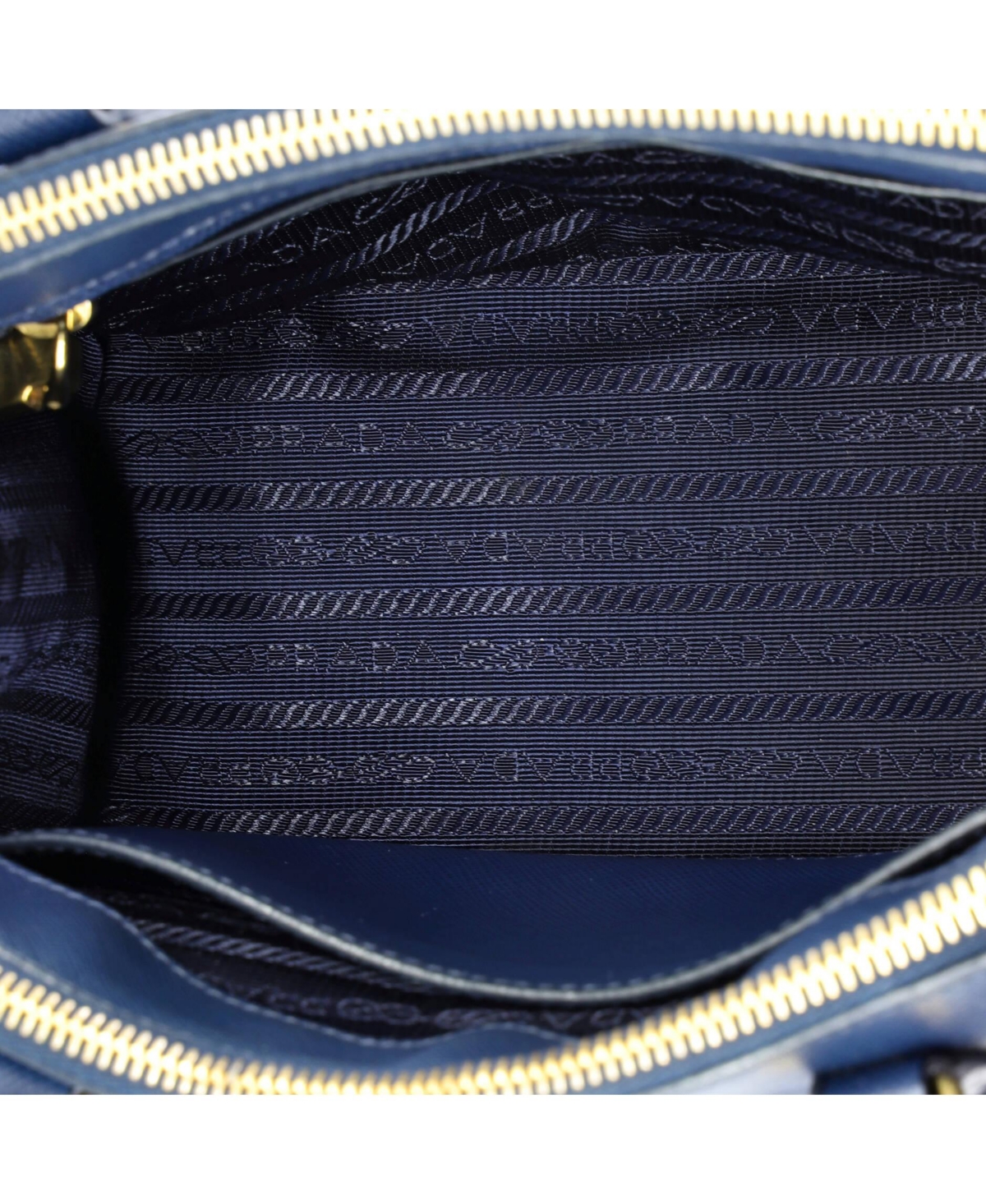 Pre-Owned Prada Small Galleria Double Zip Tote Saffiano Leather