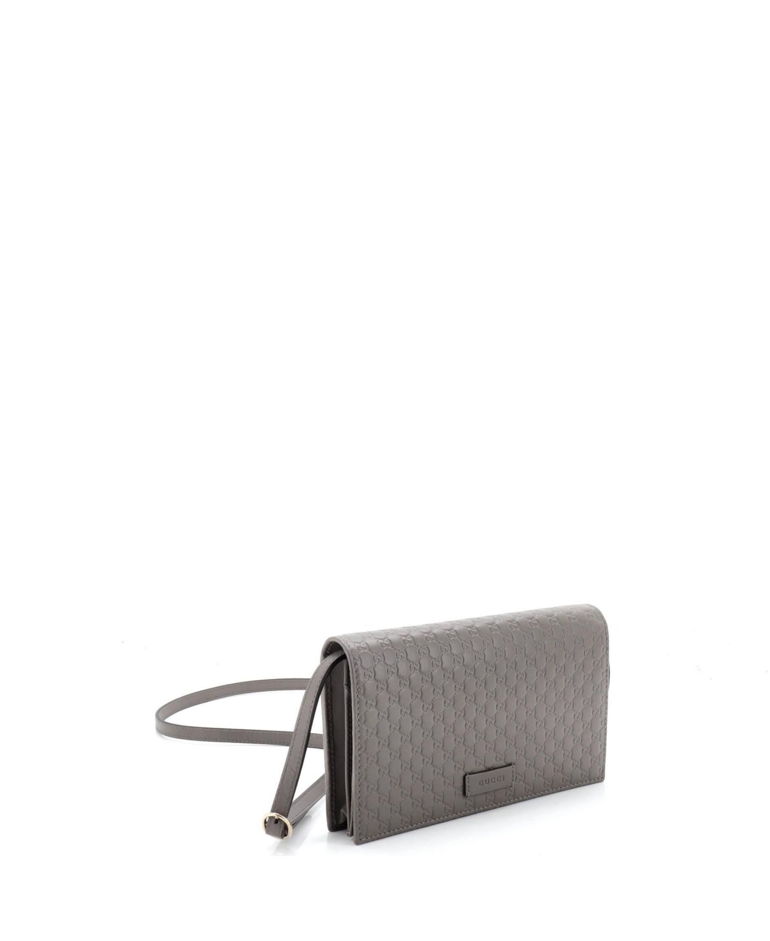 Wallet on Strap Microguccissima Leather