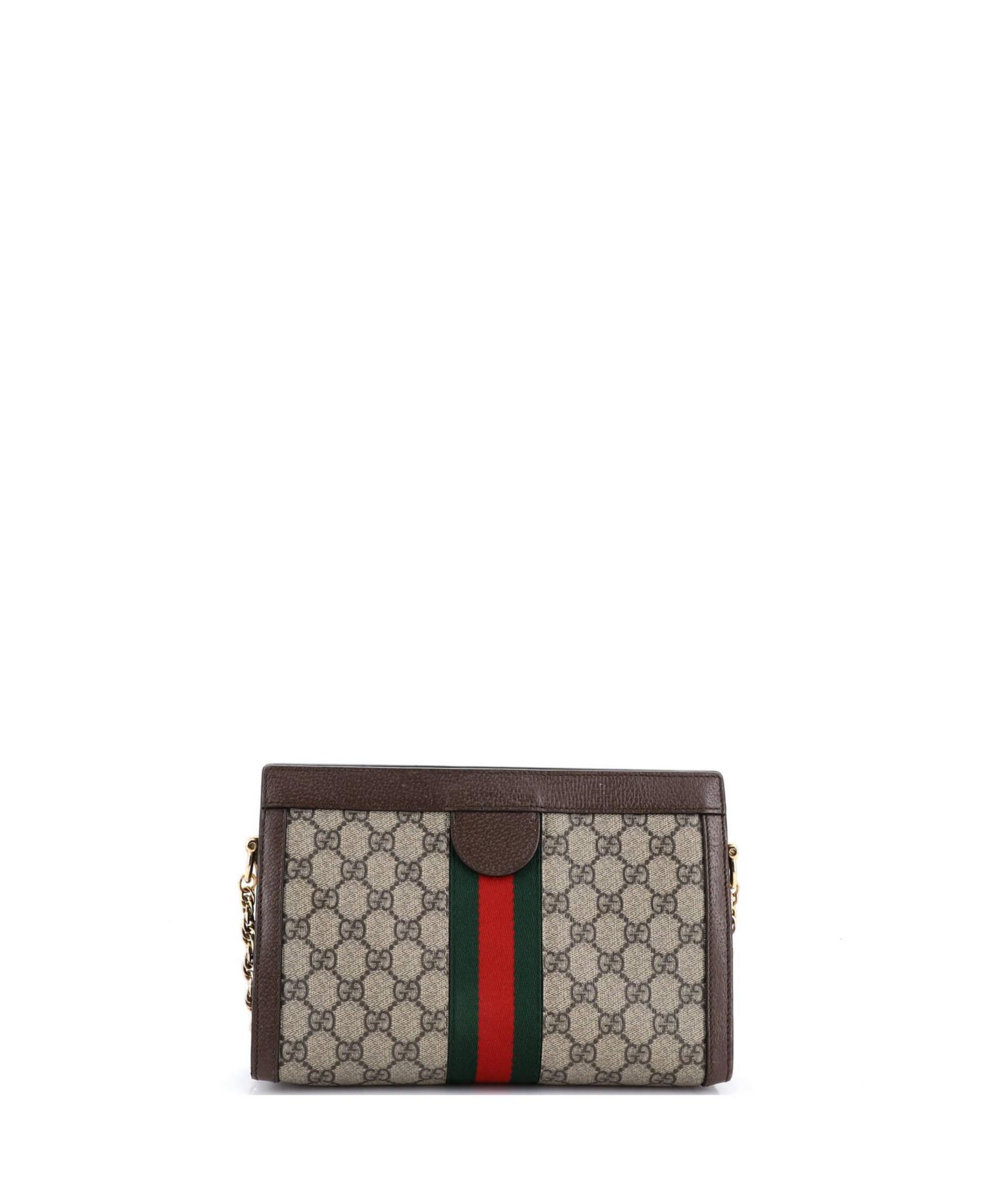 Small Ophidia Chain Shoulder Bag GG Coated Canvas