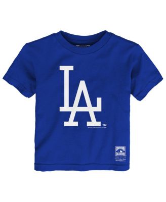 Toddler Royal Los Angeles Dodgers Retro Logo T-Shirt