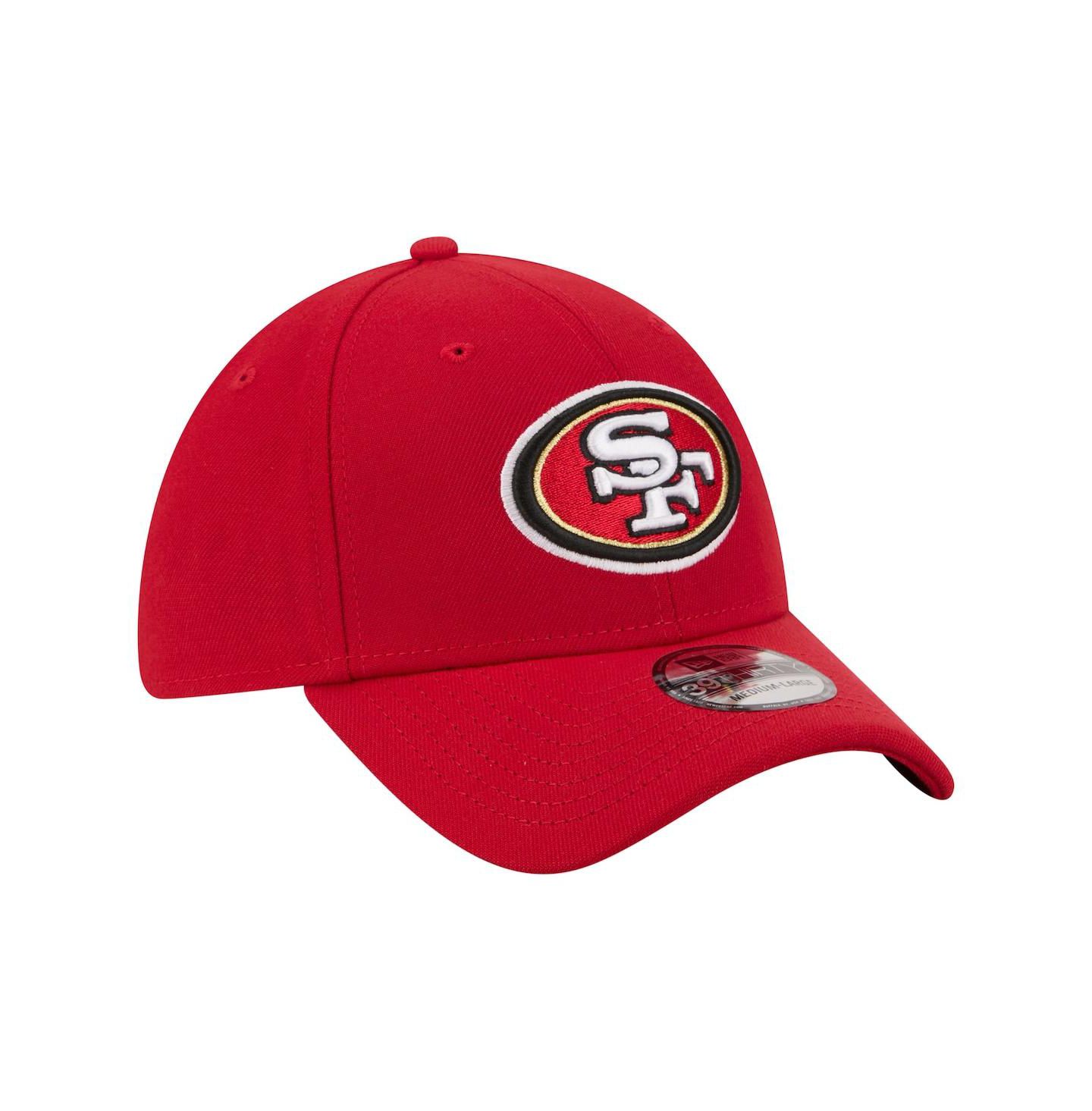 Мужская кепка New Era Red San Francisco 49ers Core Team 39THIRTY Flex Hat — фото 4