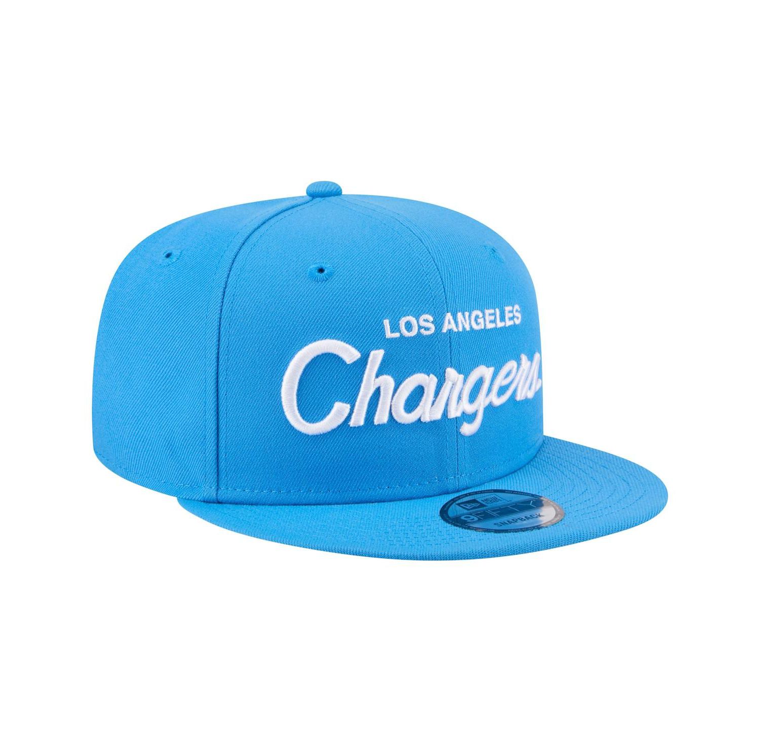 Men's Powder Blue Los Angeles Chargers Core Team Script 9FIFTY Snapback Hat
