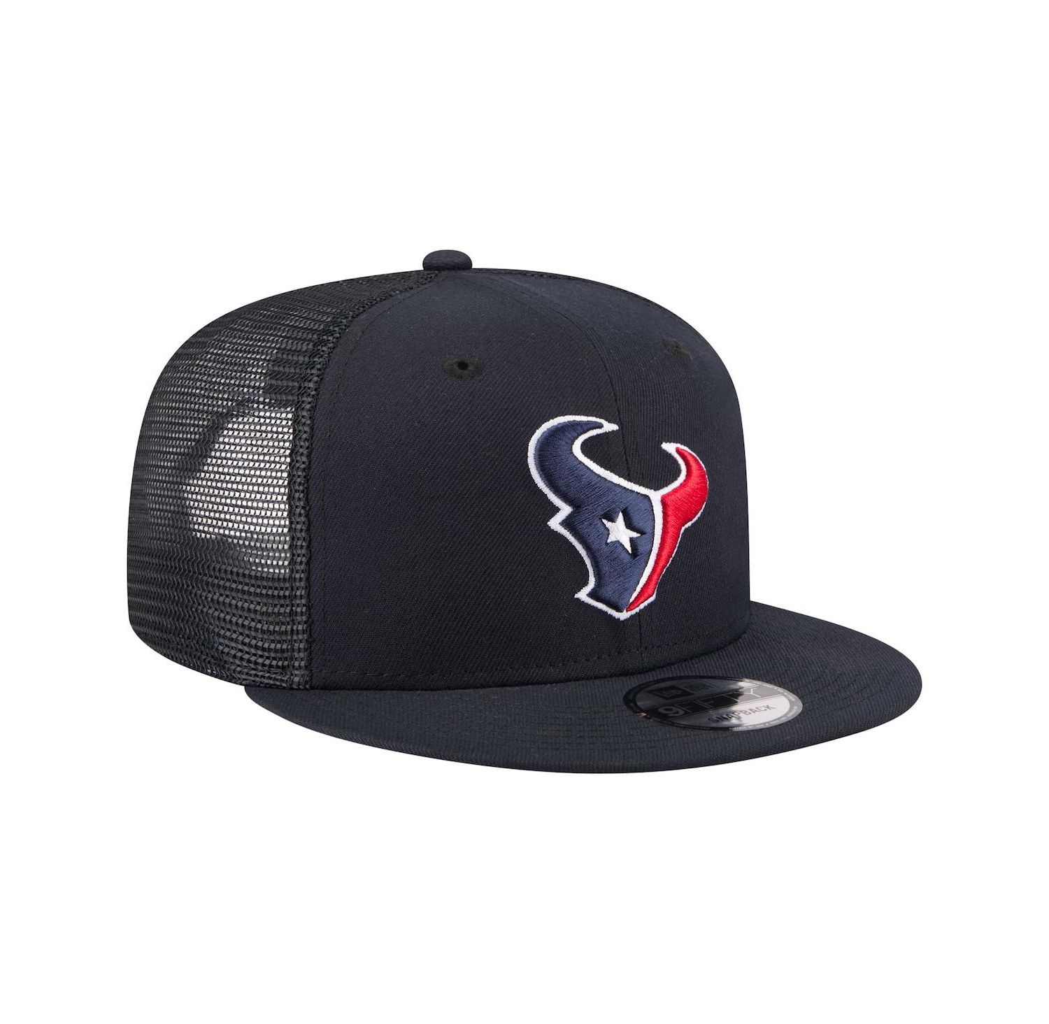 Men's Navy Houston Texans Core Team 9FIFTY Trucker Snapback Hat
