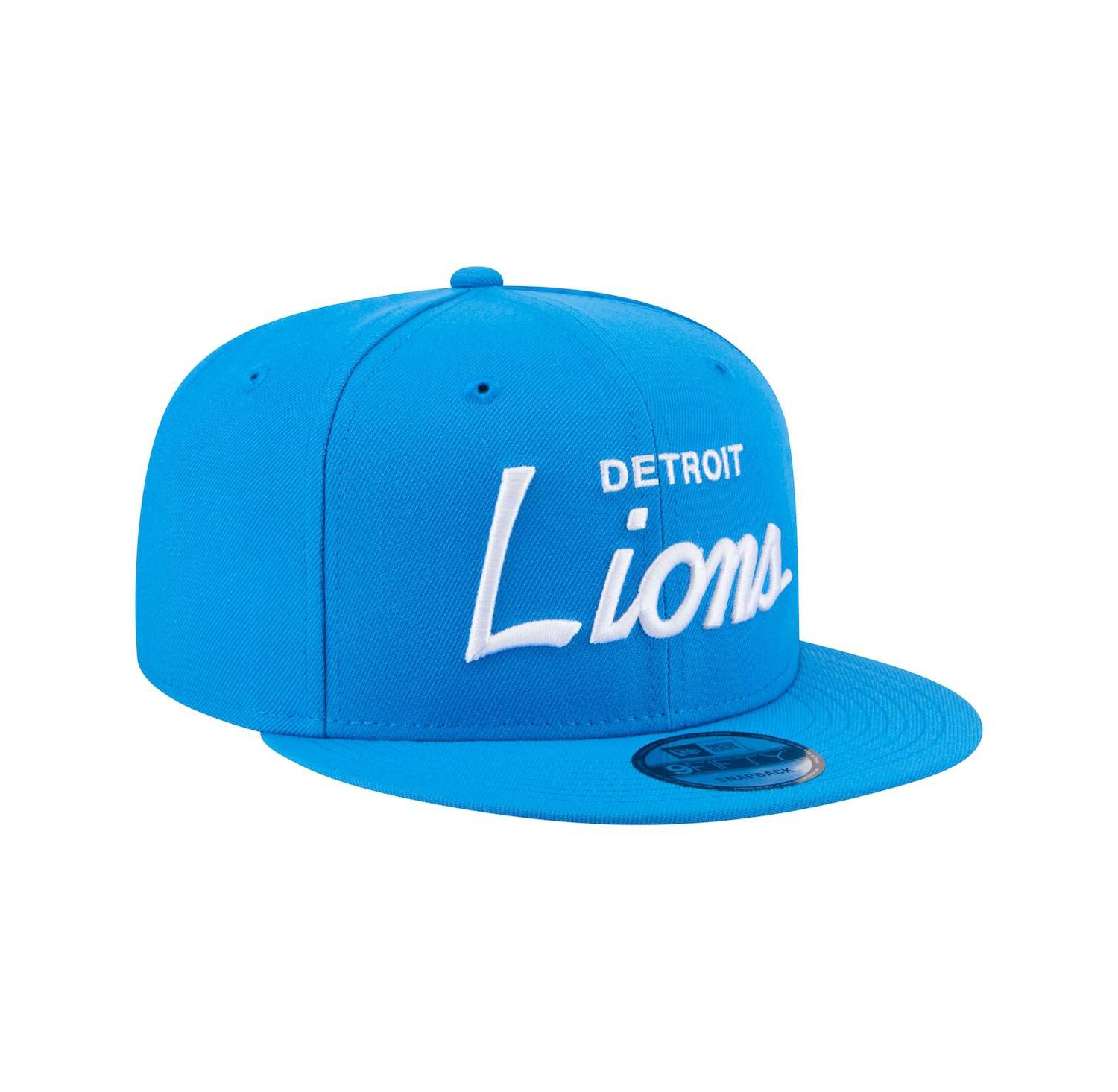 Men's Blue Detroit Lions Core Team Script 9FIFTY Snapback Hat