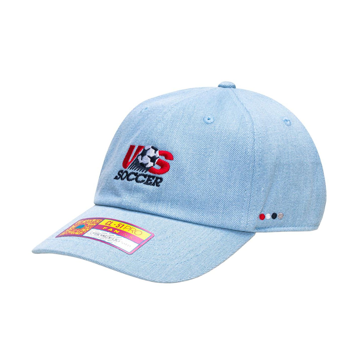 Кепка Fan Ink Light Blue Usmnt Making History Adjustable Trucker Hat — фото 1