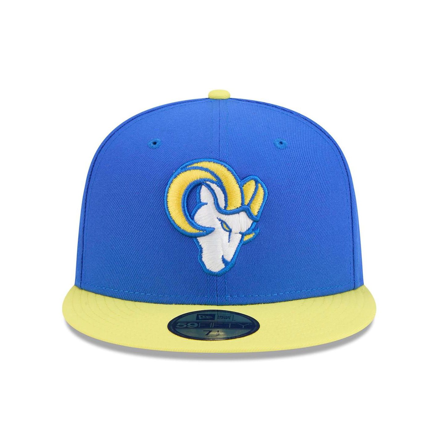 Мужская кепка New Era Royal/Gold Los Angeles Rams 59FIFTY Fitted Hat — фото 5