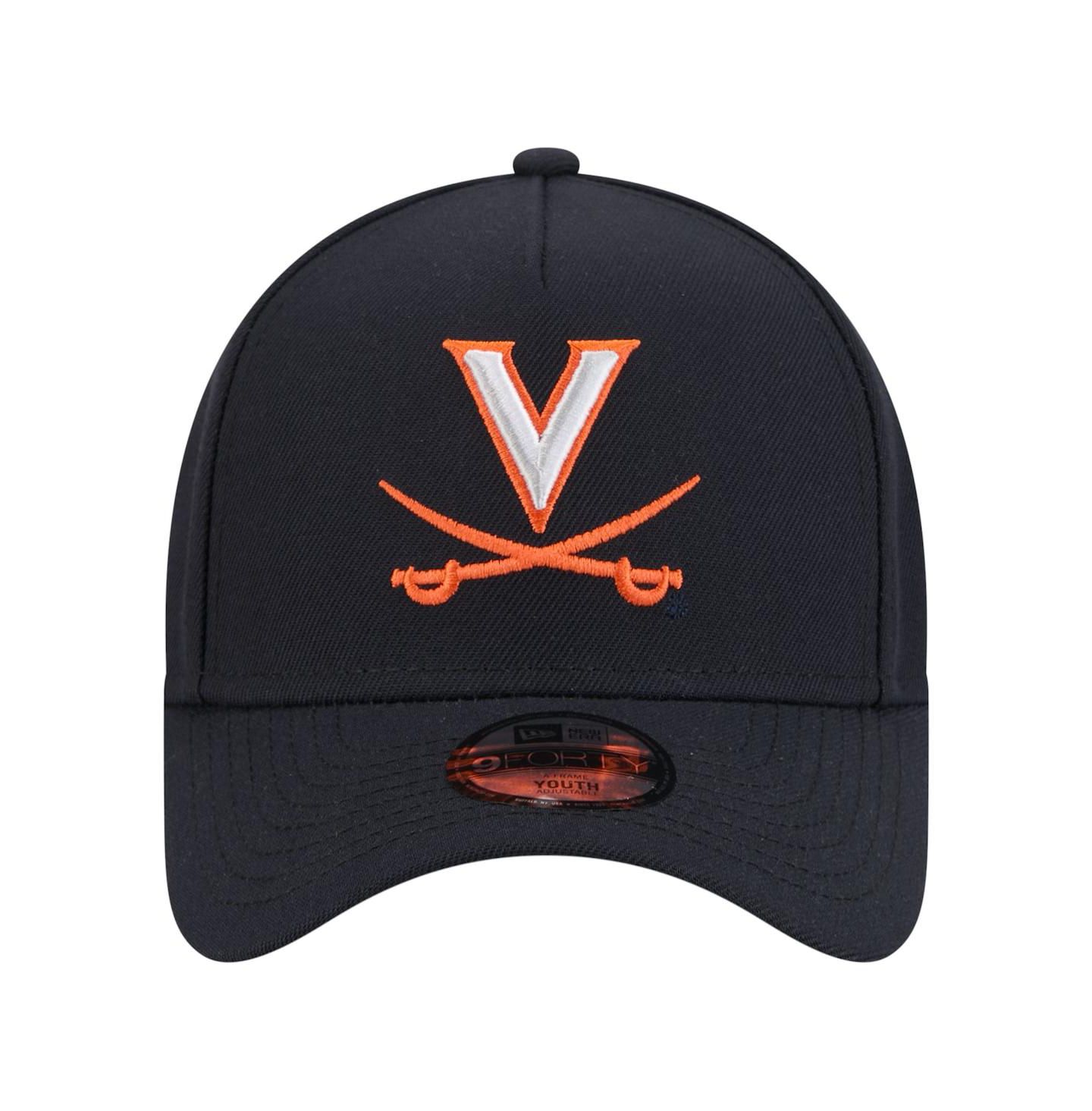 Детская кепка New Era Navy Virginia Cavaliers 9FORTY A-Frame Adjustable Hat — фото 5