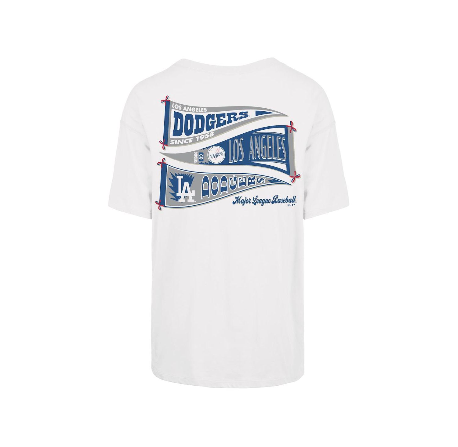 Women's Sand Los Angeles Dodgers Bow Banner Sadie T-Shirt
