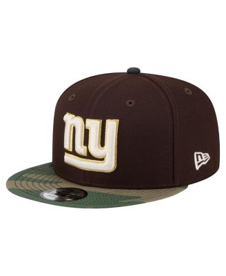 Men's Dark Brown New York Giants Burnt Wood Camo 9FIFTY Snapback Hat