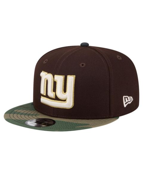 Мужская кепка New Era Dark Brown New York Giants Burnt Wood Camo 9FIFTY Snapback Hat