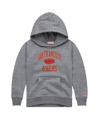 Big Boys and Girls Gray San Francisco 49ers Gridiron Tri-Blend Hoodie
