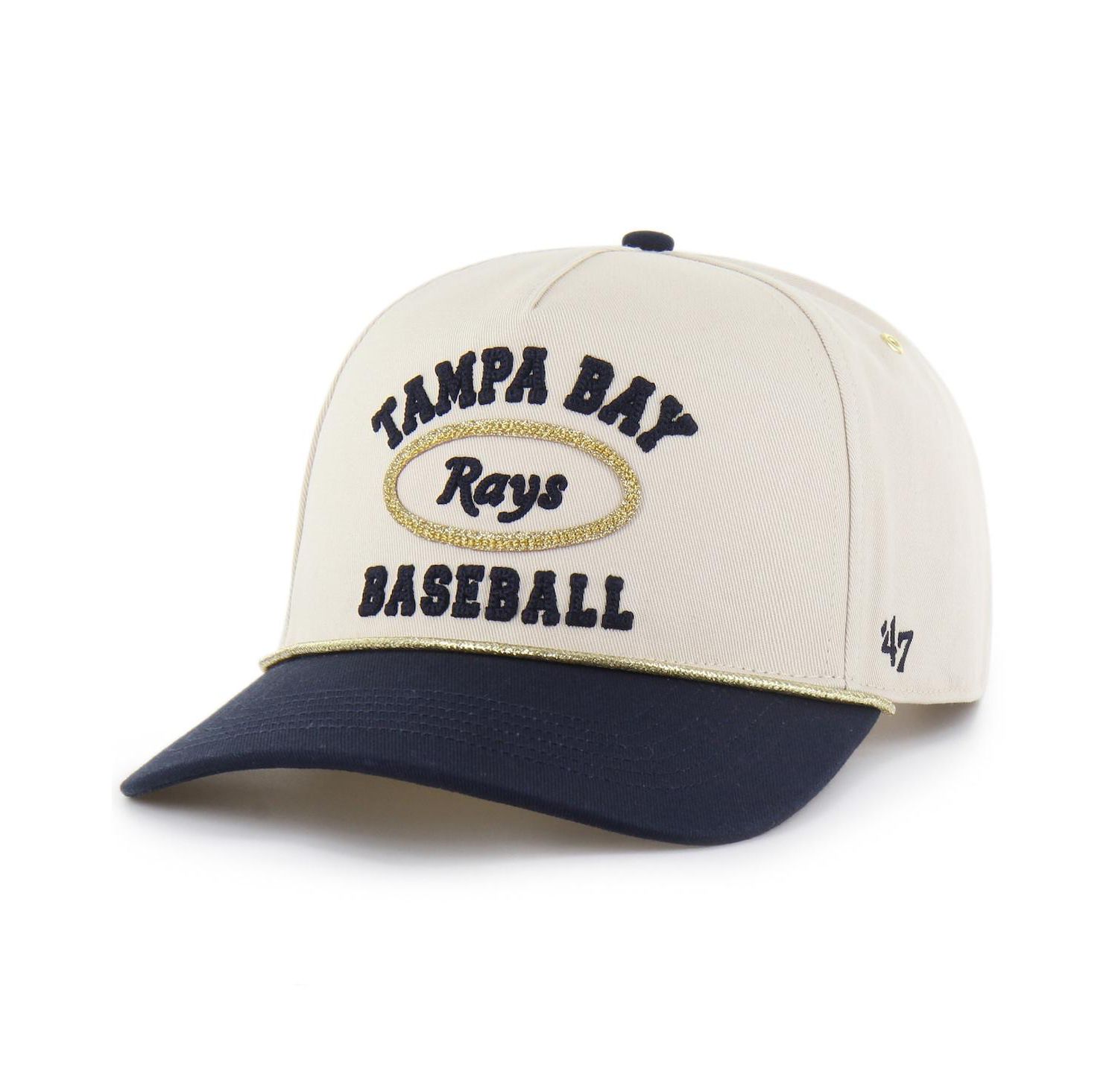 Men's x Natural/Navy Tampa Bay Rays Glitter Rope Hitch Adjustable Hat