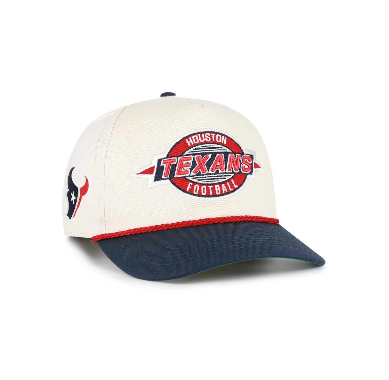 Men's Natural Houston Texans Frame Out Two Tone Hitch Adjustable Hat