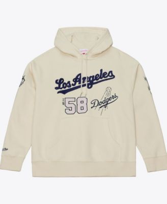 Men's Cream Los Angeles Dodgers Yacht Rock Fleece Hoodie