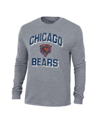Men's Charcoal Chicago Bears Ultimate Tri-Blend Long Sleeve T-Shirt