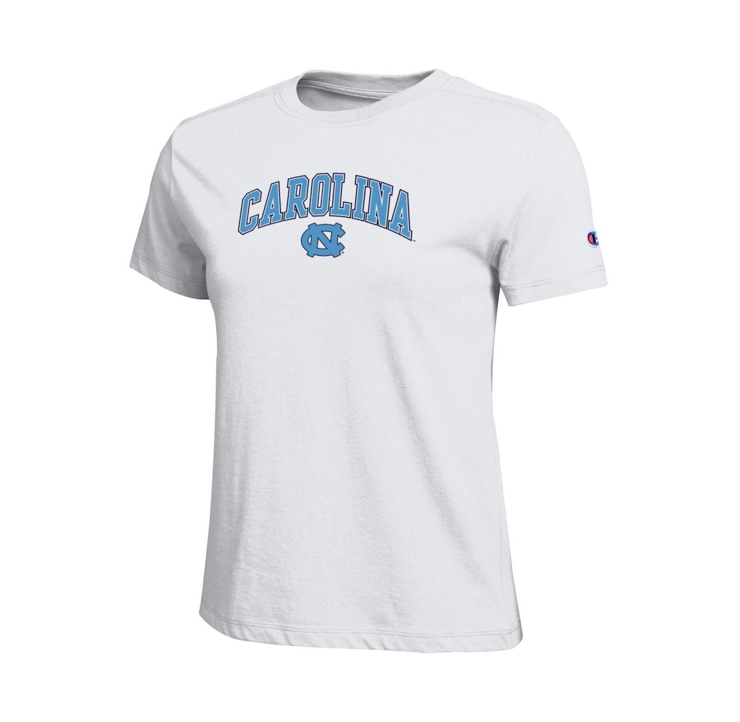 Women's White North Carolina Tar Heels Arched Over Logo T-Shirt