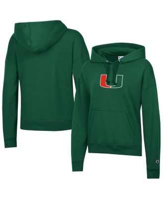 Women's Green Miami Hurricanes Powerblend Fleece Hoodie