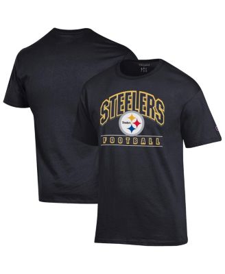 Men's Black Pittsburgh Steelers Football T-Shirt