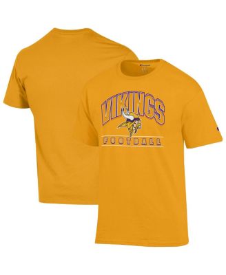 Men's Gold Minnesota Vikings Football T-Shirt