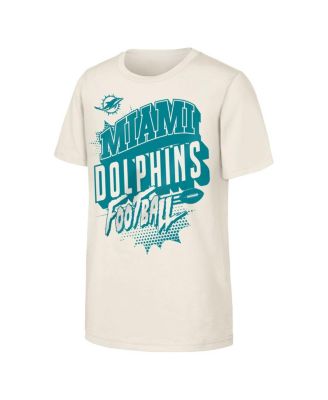 Big Boys and Girls Natural Miami Dolphins Action Comic T-Shirt