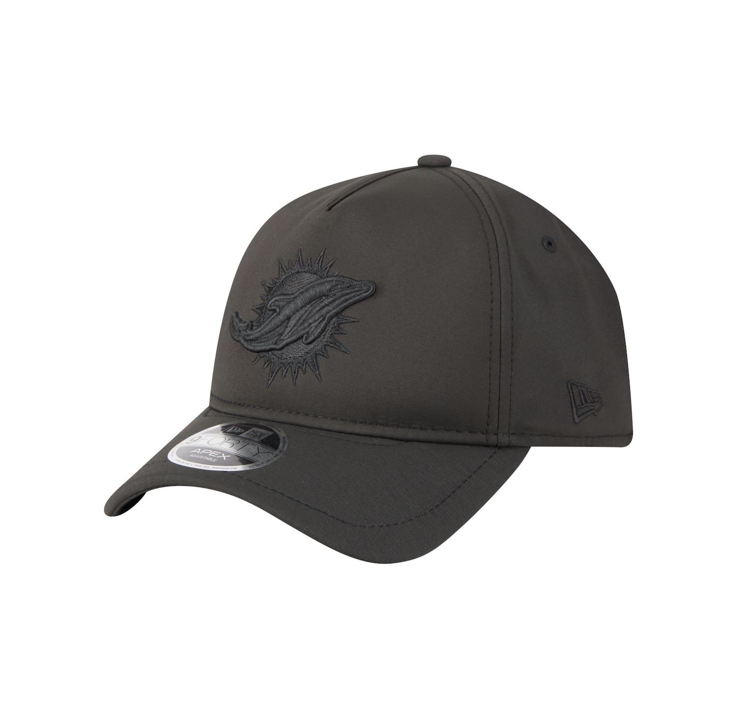 Men's Black Miami Dolphins Apex 9FORTY Adjustable Hat