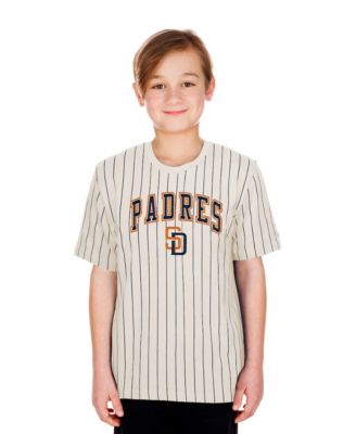 Big Boys and Girls Cream San Diego Padres 2026 City Connect Pinstripe T-Shirt