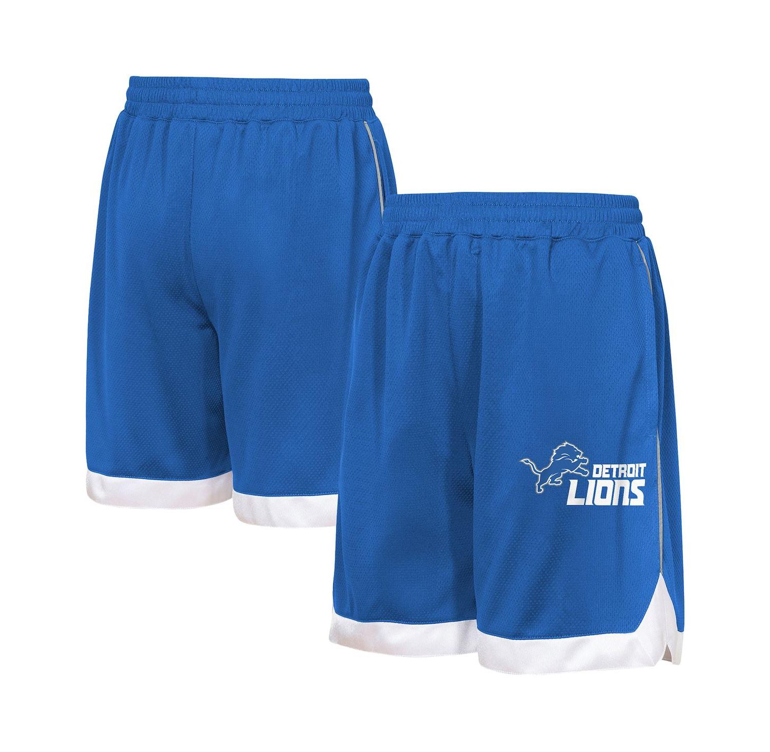 Big Boys and Girls Blue Detroit Lions All Star Mesh Shorts