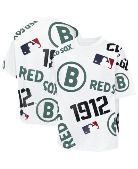 Детская футболка Outerstuff White Boston Red Sox Circus Catch