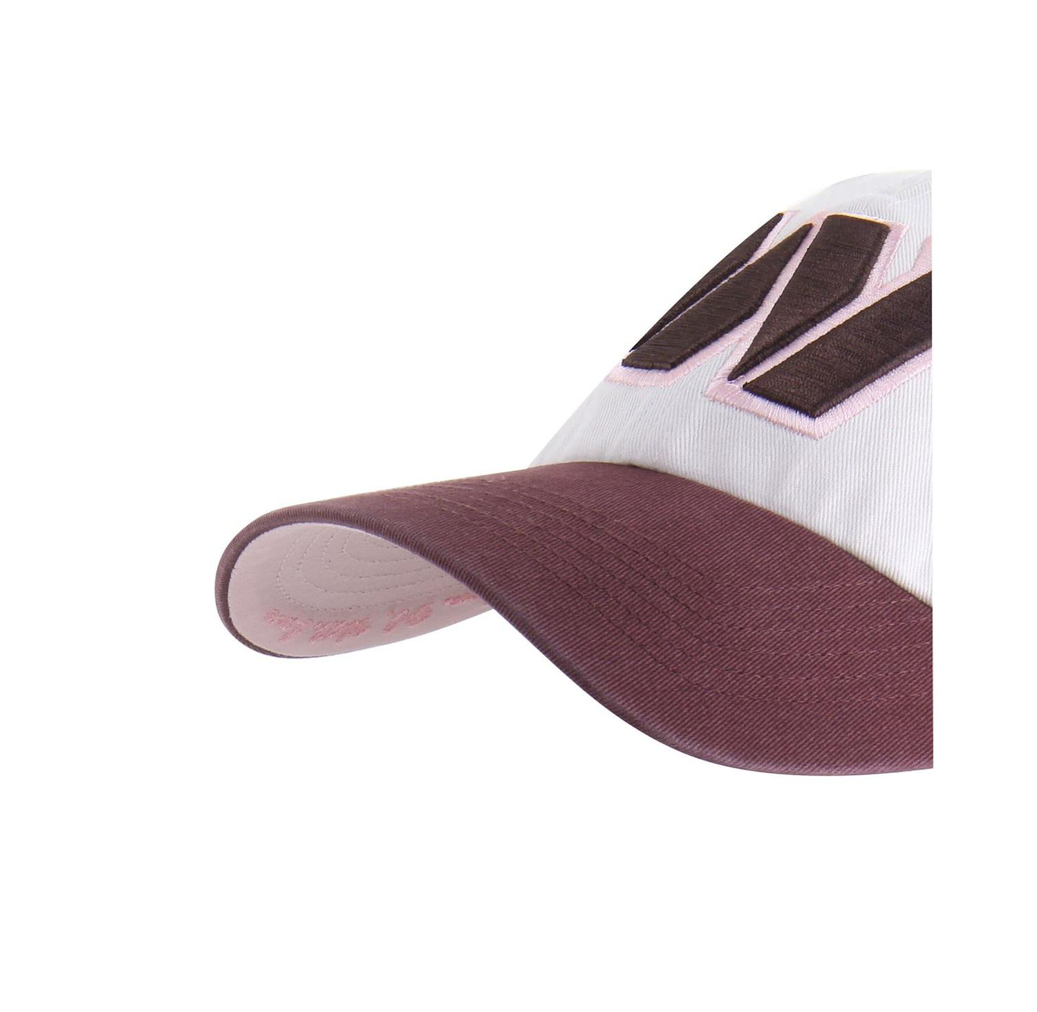 Men's and Women's Stone/Burgundy Washington Commanders Love Letter Clean Up Adjustable Hat