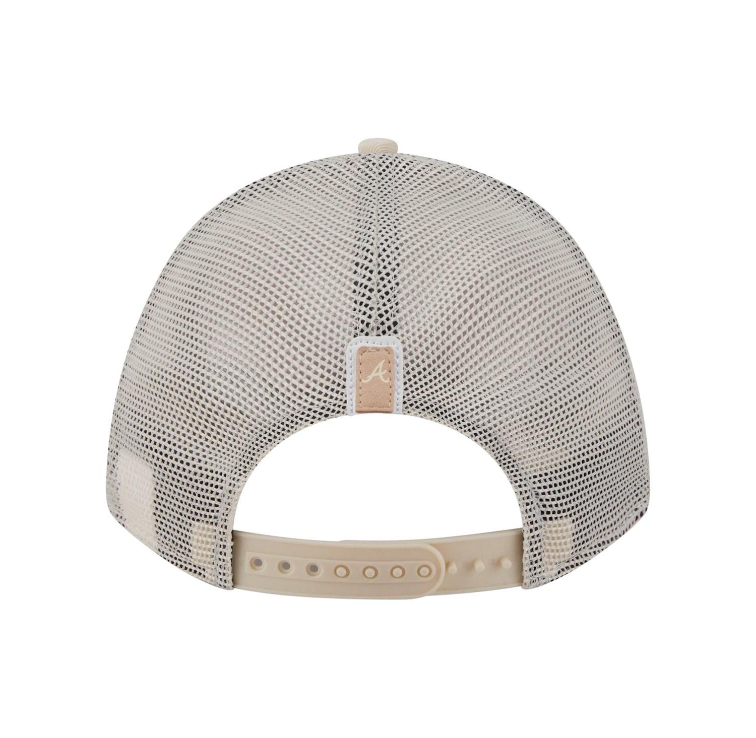 Women's Light Beige Atlanta Braves Tonal Patch 9FORTY M-Crown A-Frame Trucker Adjustable Hat