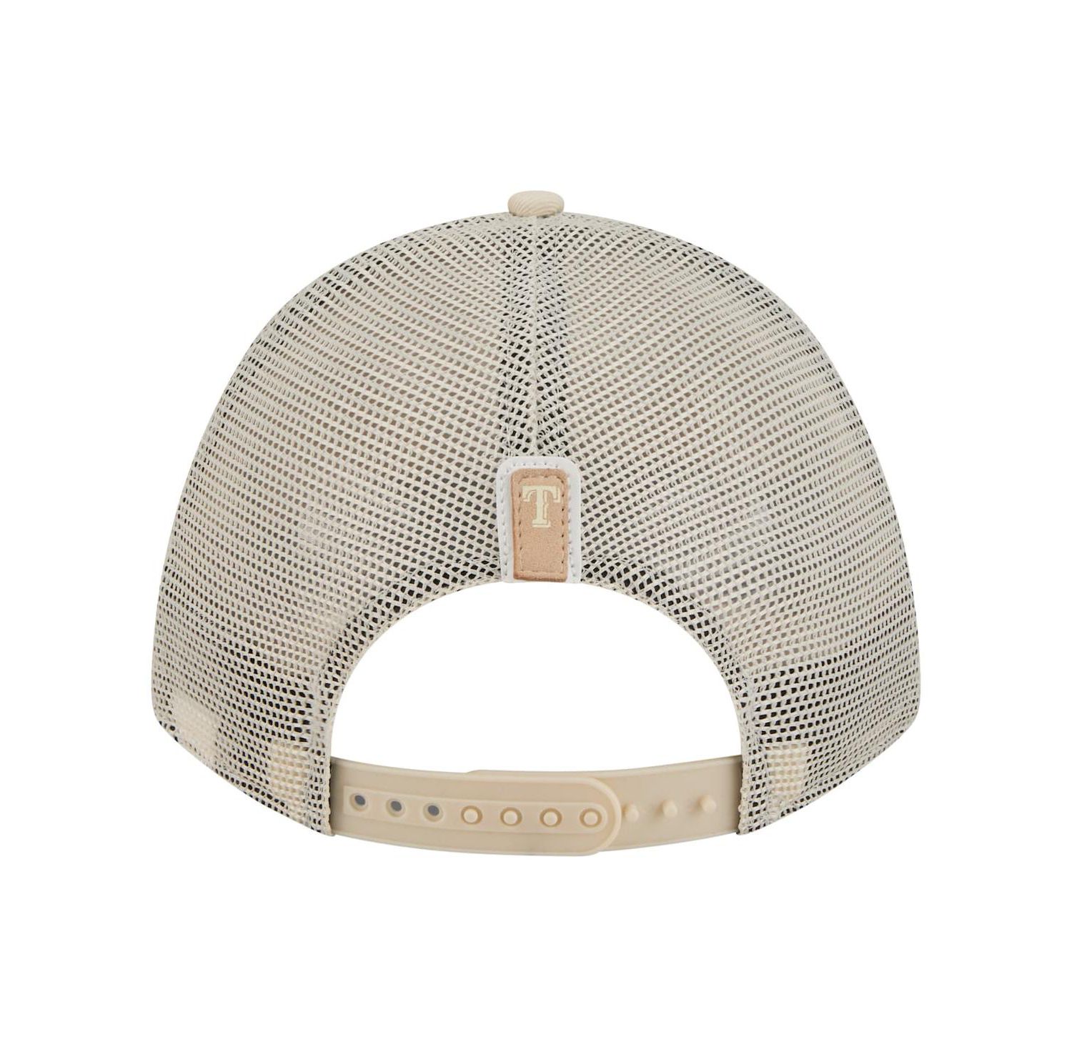 Women's Light Beige Texas Rangers Tonal Patch 9FORTY M-Crown A-Frame Trucker Adjustable Hat