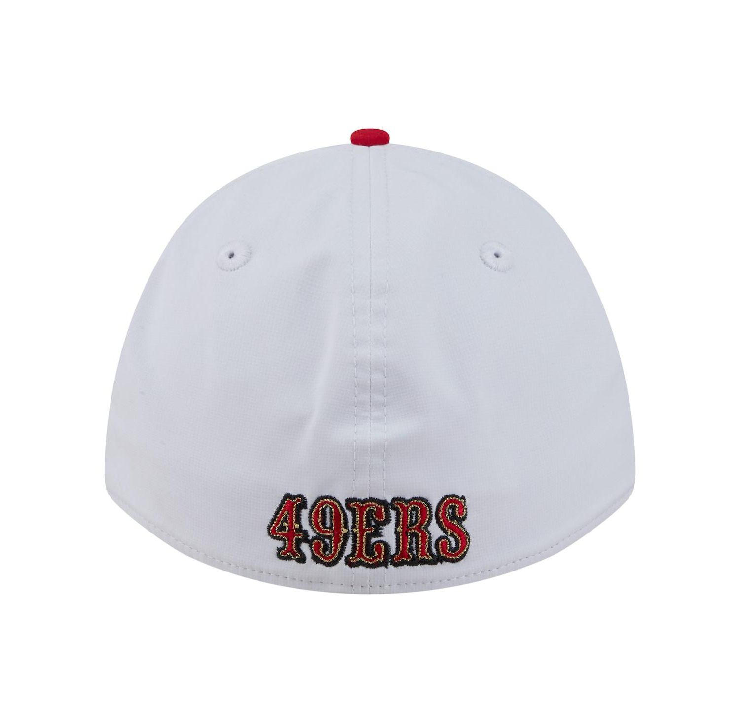 Men's White/Scarlet San Francisco 49ers Patch 39THIRTY A-Frame M-Crown Perforated Flex Hat