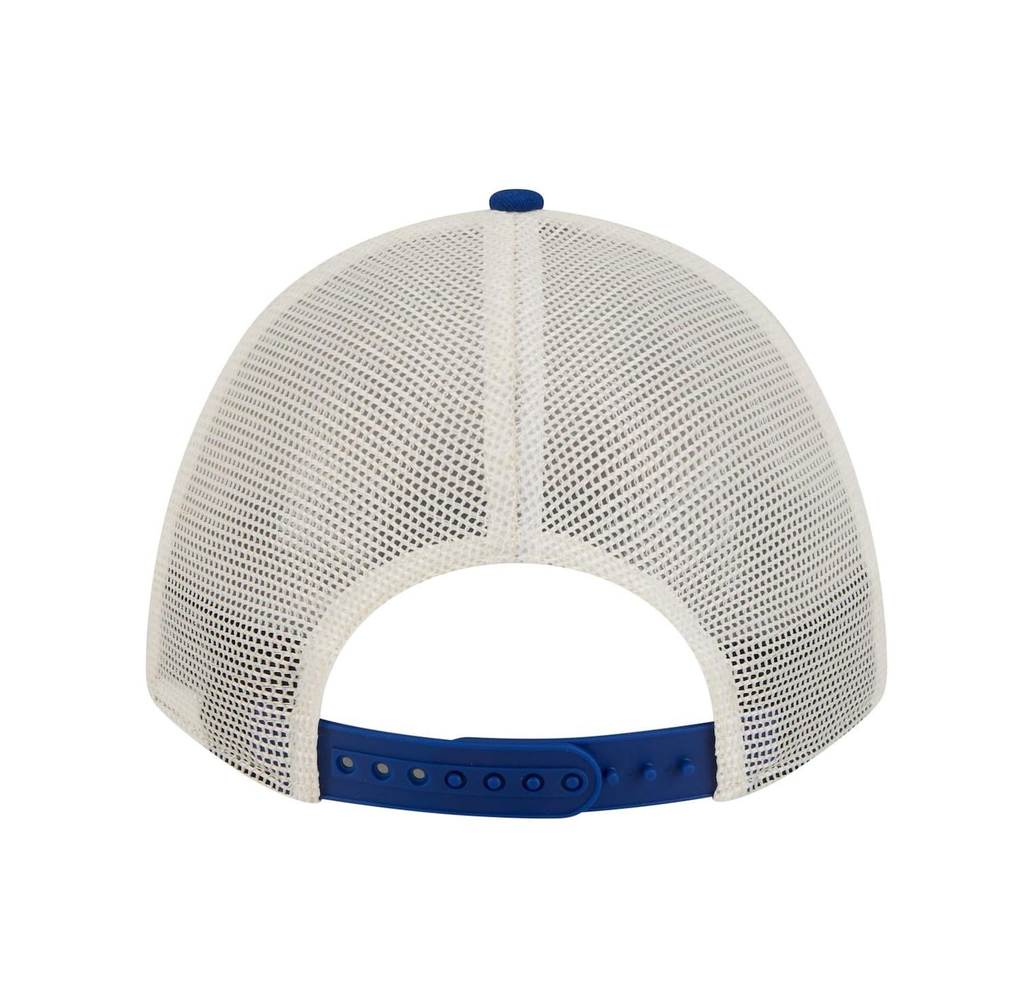 Women's Light Beige/Royal New York Mets Retro 9FORTY M-Crown A-Frame Trucker Adjustable Hat
