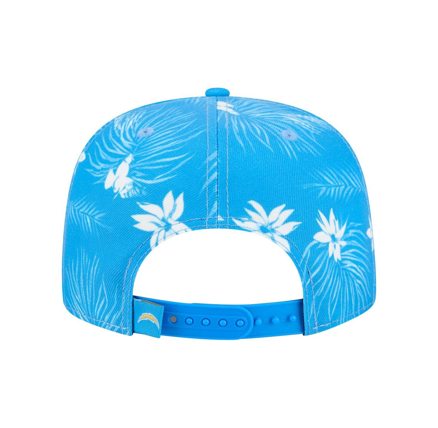 Men's Powder Blue Los Angeles Chargers Palm Print A-Frame 9FIFTY Snapback Hat