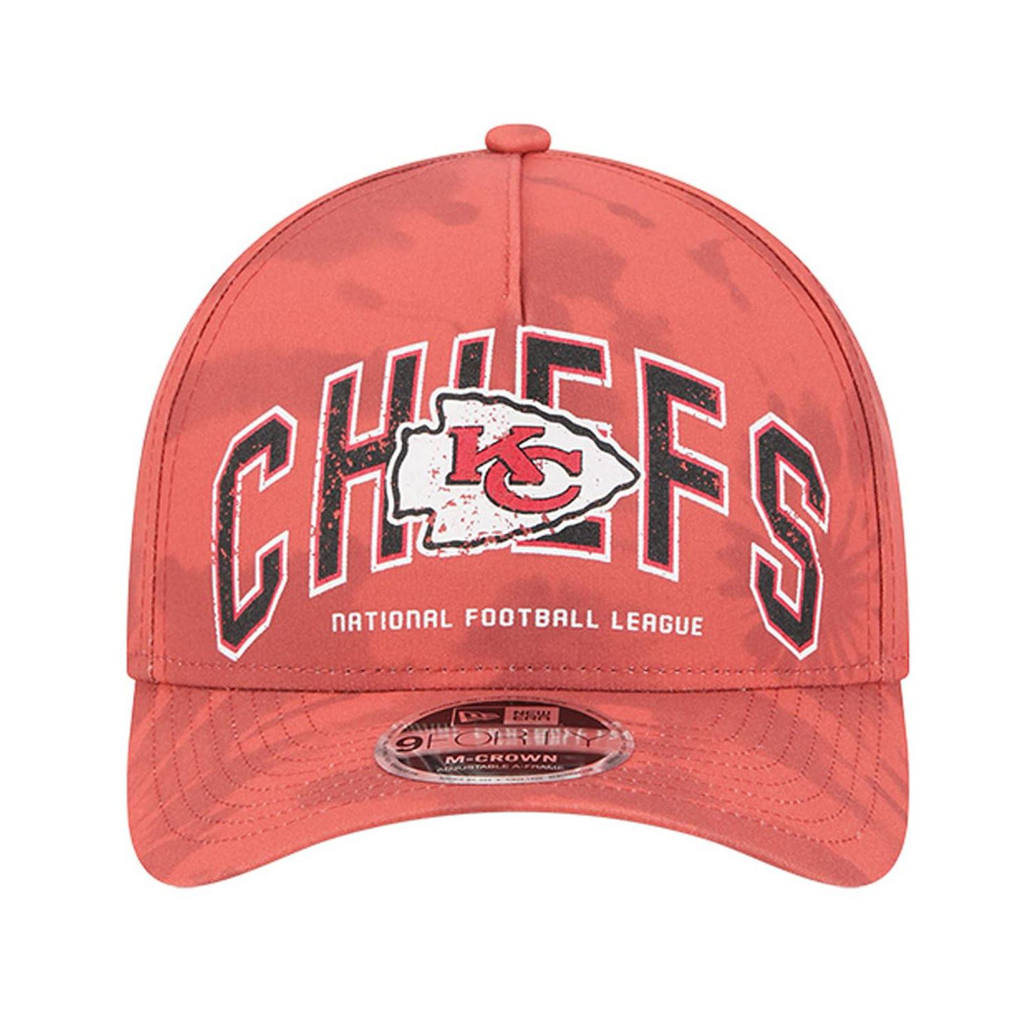 Men's Red Kansas City Chiefs Tie Dye Fade 9Forty M-Crown A-Frame Adjustable Hat