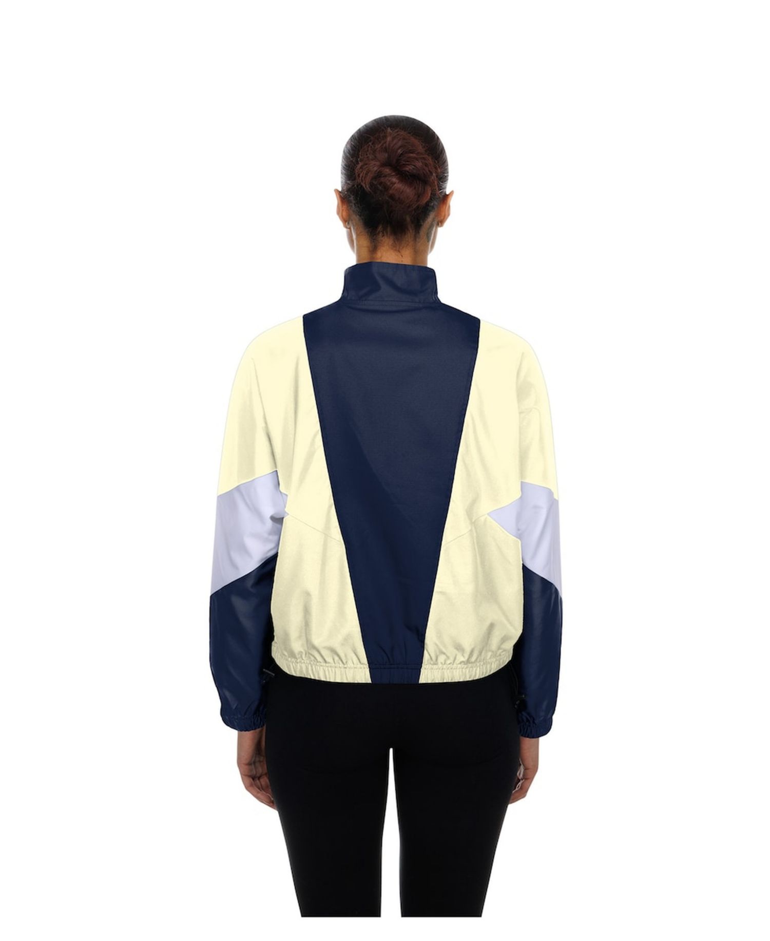 Women's Navy/Cream Los Angeles Dodgers Leisure City Connect Full-Zip Windbreaker Jacket