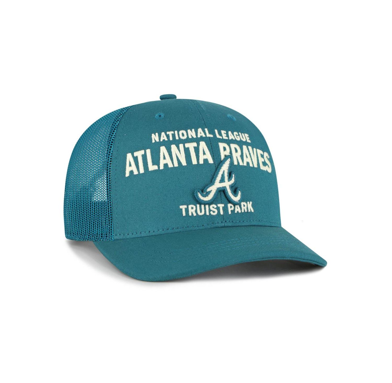 Men's Teal Atlanta Braves Contemporary Hitch Adjustable Trucker Hat
