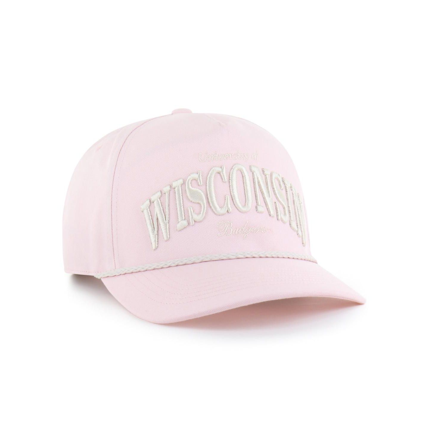 Мужская кепка '47 Brand Light Pink Wisconsin Badgers Gelato Hitch Adjustable Hat — фото 3