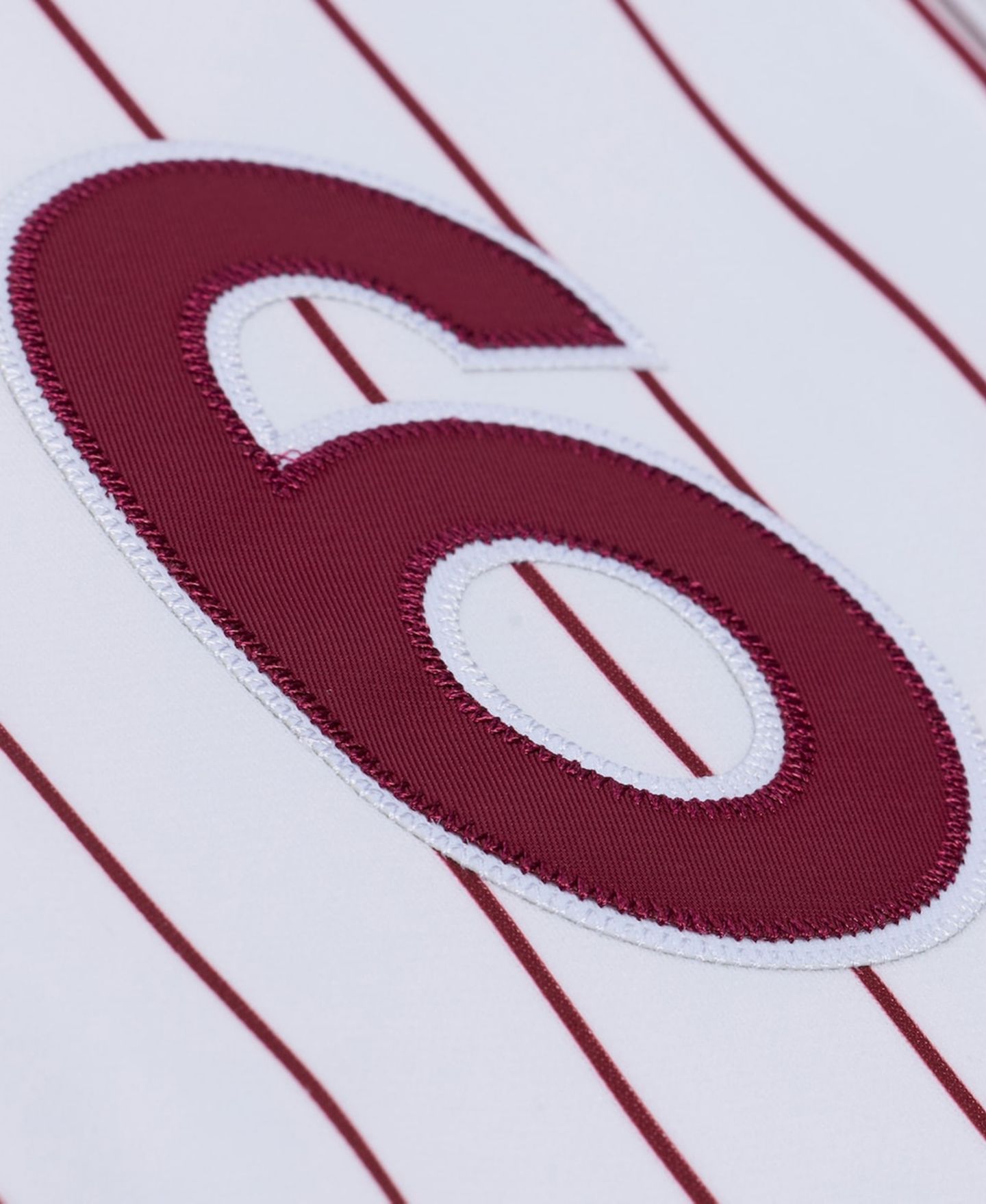 Мужской топ Mitchell & Ness Jimmy Rollins White Philadelphia Phillies 2003 Cooperstown Collection Authentic Jersey — фото 2