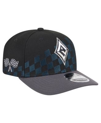 Men's and Women's&nbsp; Black Las Vegas Aces 9SEVENTY Checkerboard Print Adjustable Hat