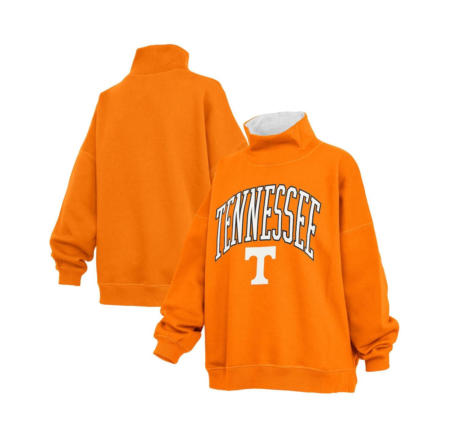 Women's Tennessee Orange Tennessee Volunteers Oversized Mock Neck Sweatshirt