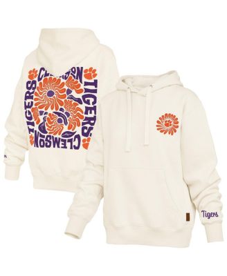 Women's Cream Clemson Tigers Elena Janise Hoodie