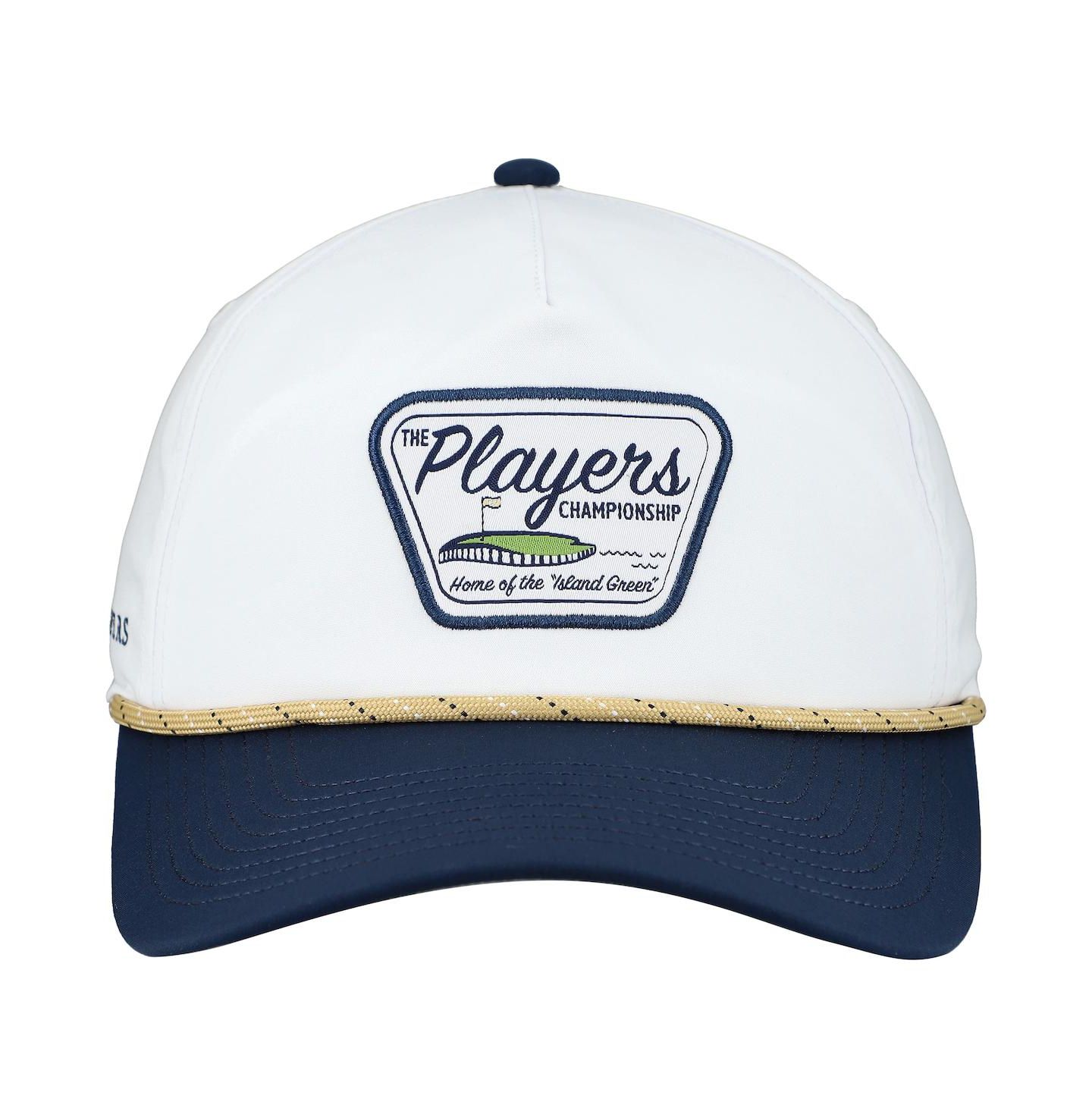 Мужская кепка FootJoy White the Players Island Green Patch Rope Adjustable Hat — фото 4