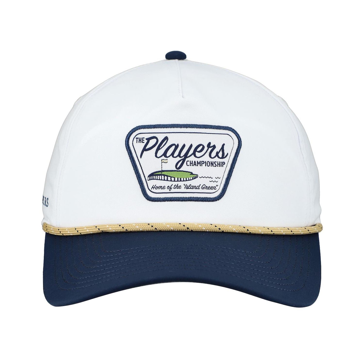 Men's White THE PLAYERS Island Green Patch Rope Adjustable Hat