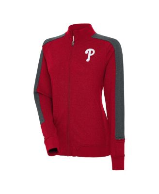 Women's Red Philadelphia Phillies Strike Full-Zip Track Jacket