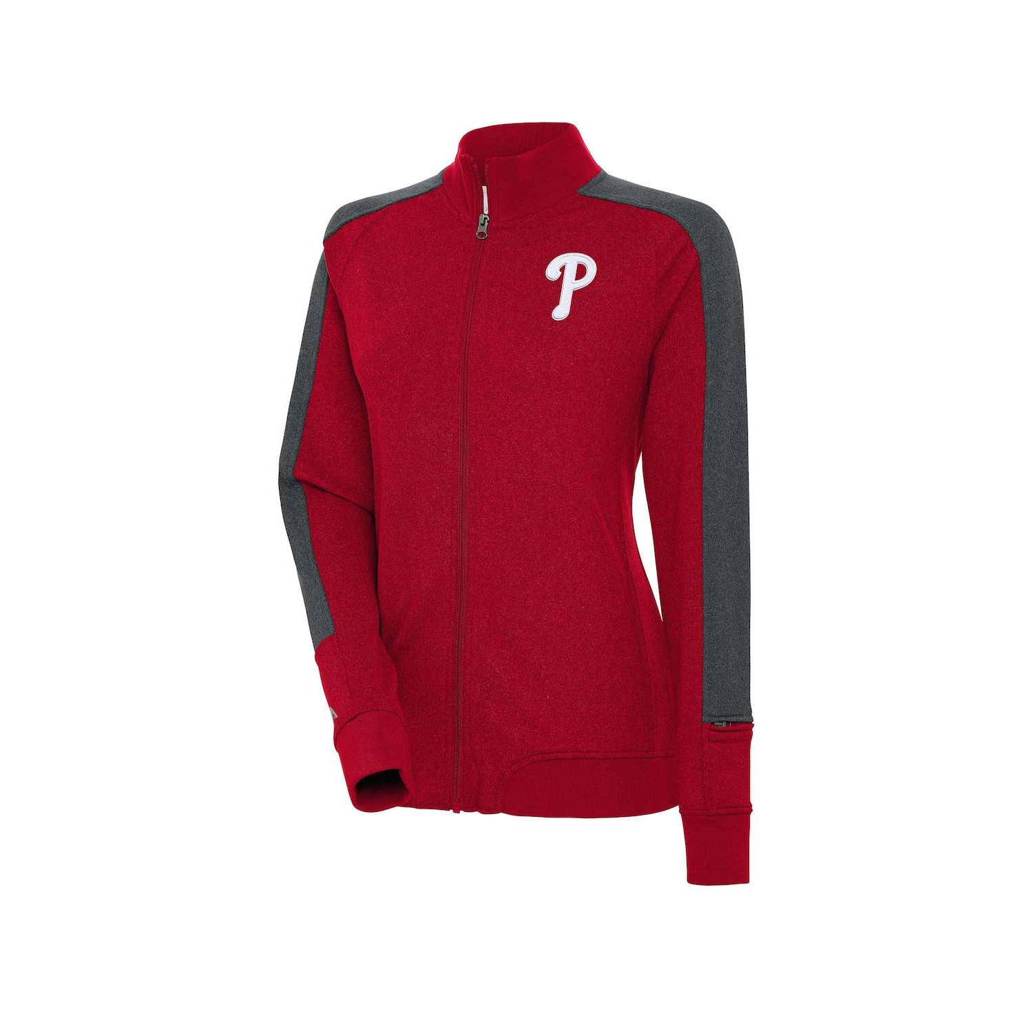 Women's Red Philadelphia Phillies Strike Full-Zip Track Jacket