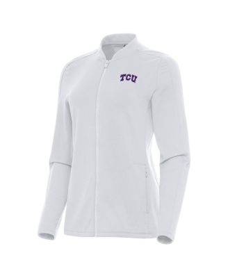 Women's White TCU Horned Frogs Continual Full-Zip Jacket